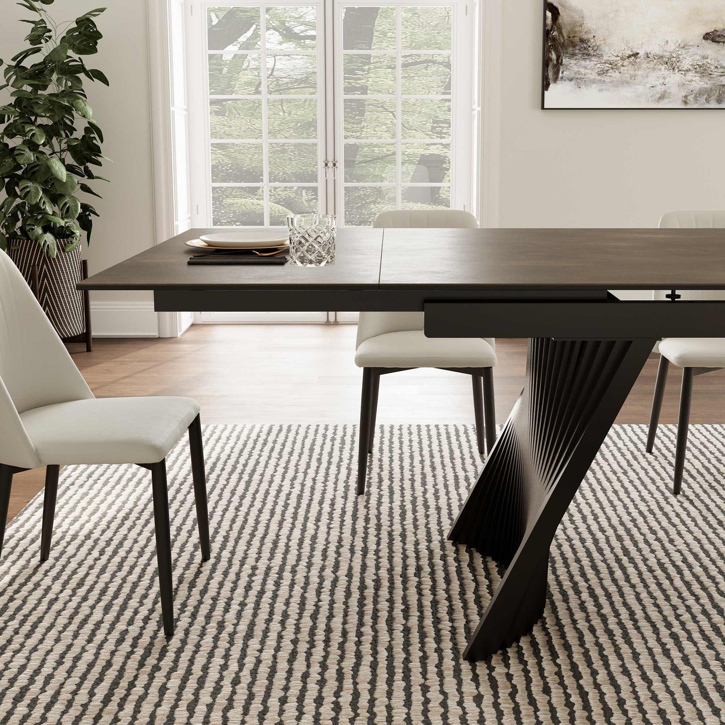 Charlotte Extendable Dining Table (90"--130")