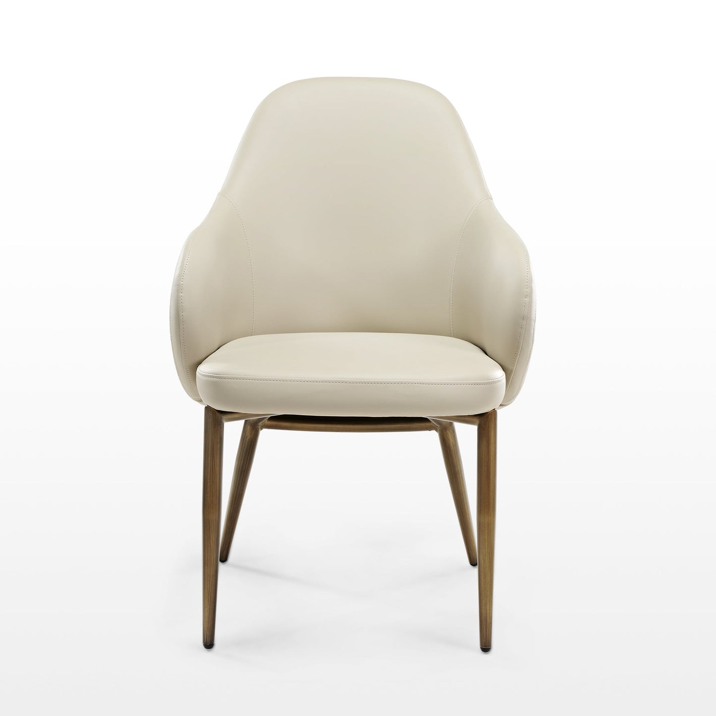 Elegant Sleek Leather Dining Chair Set of 2 with imitation leather fabric