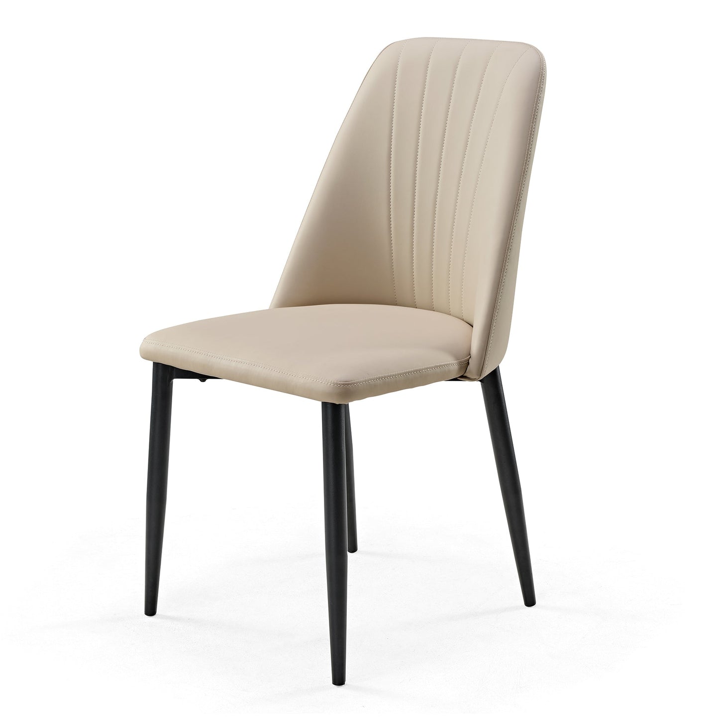 Chester, Upholstered Dining Side Chairs Set of 2, Off-white