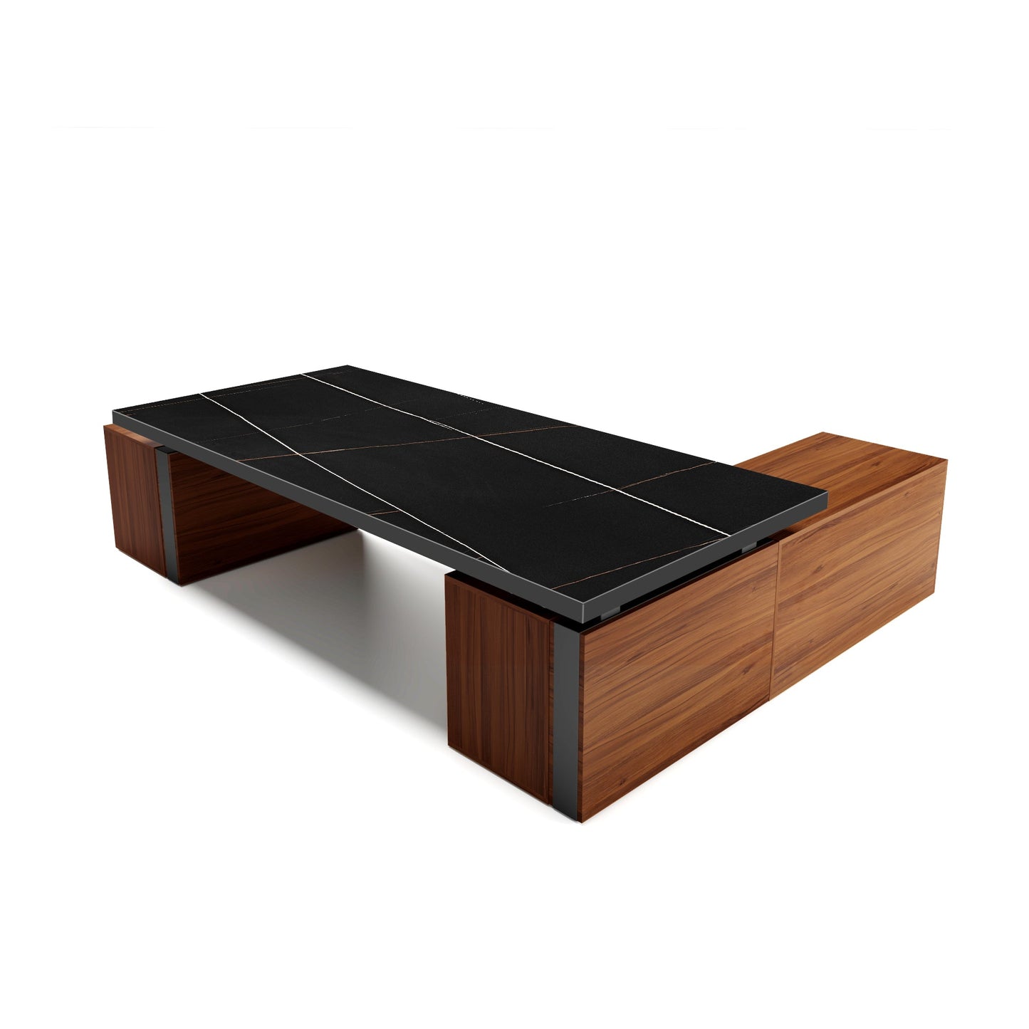 Zen Pro Executive Standing Desk (86"x39") With Cabinets