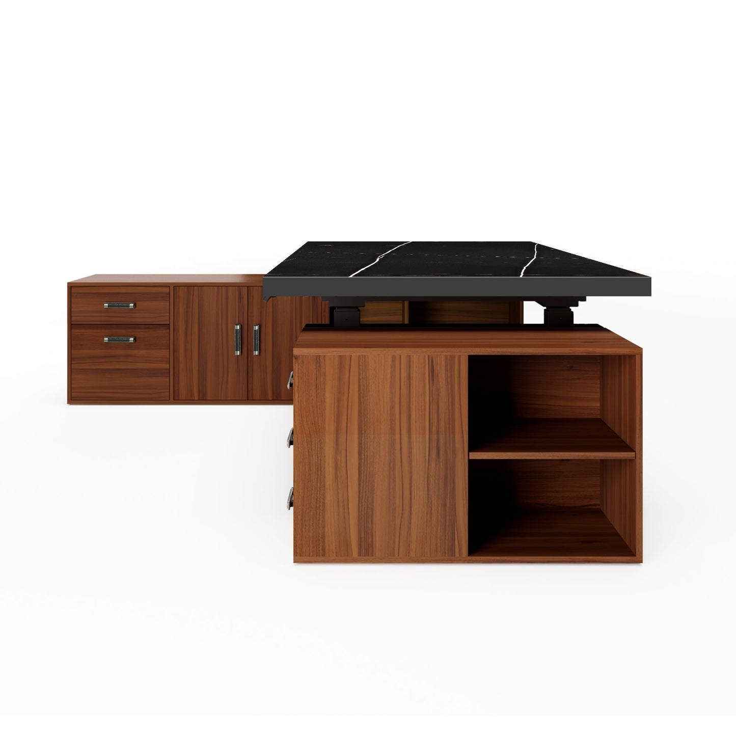 Zen Pro Executive Standing Desk (86"x39") With Cabinets
