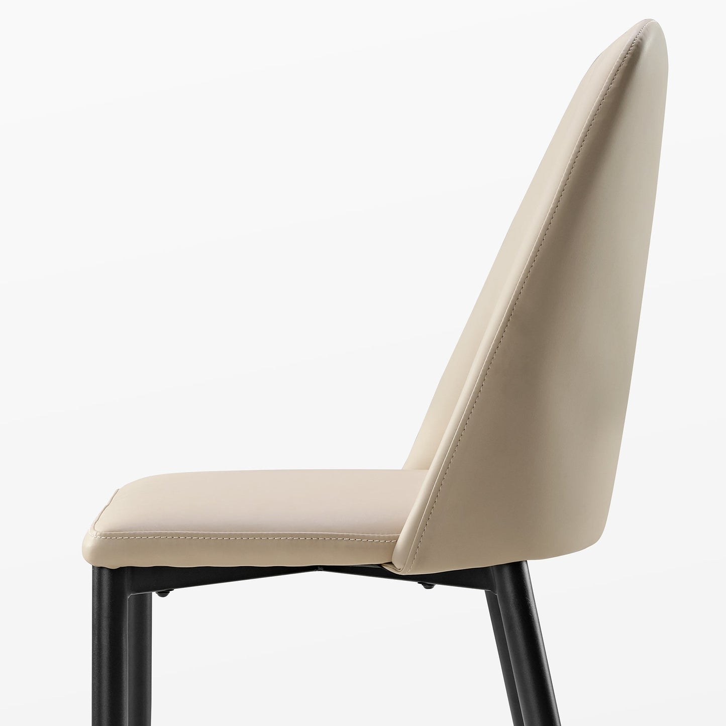 Chester, Upholstered Dining Side Chairs Set of 2, Off-white