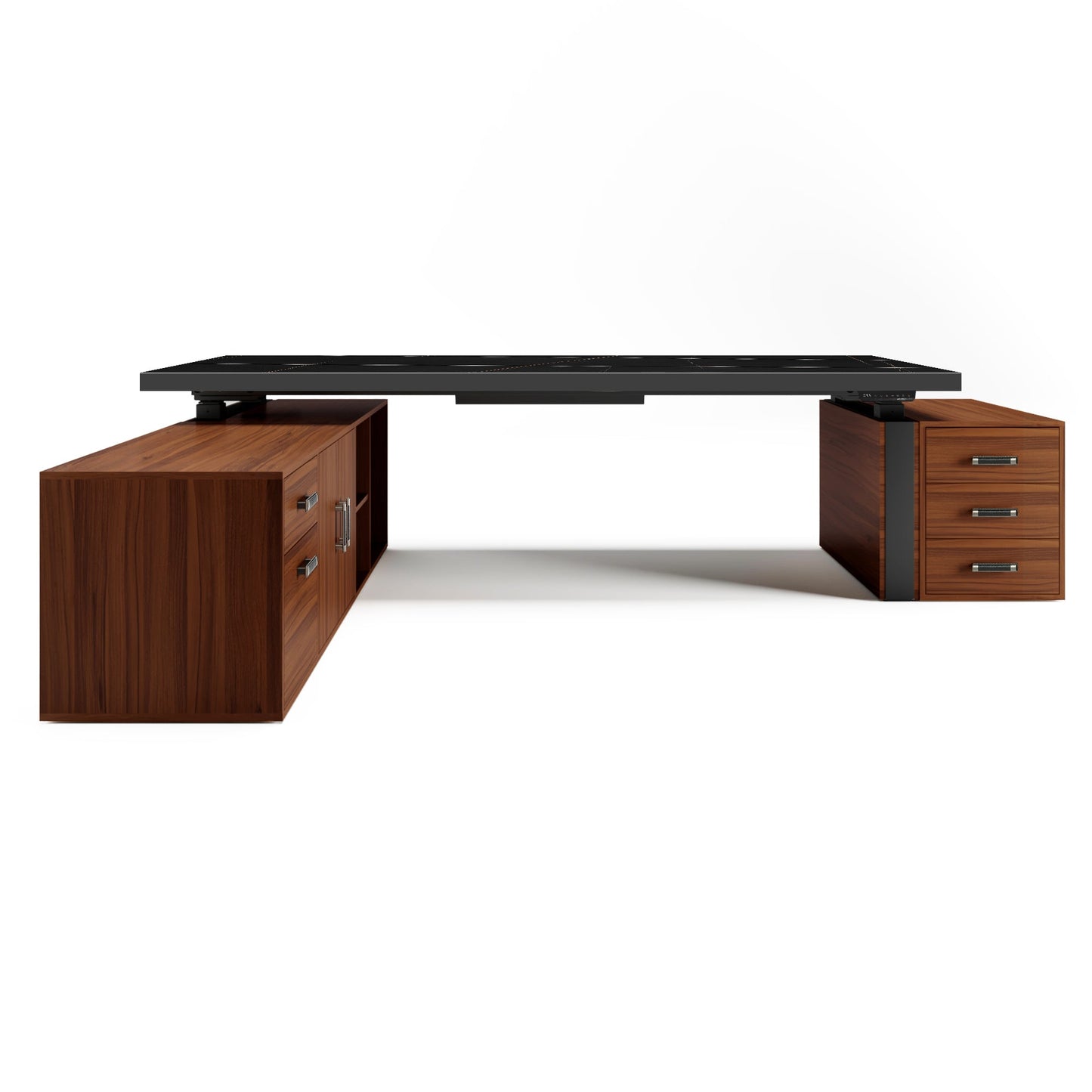 Zen Pro Executive Standing Desk (86"x39") With Cabinets