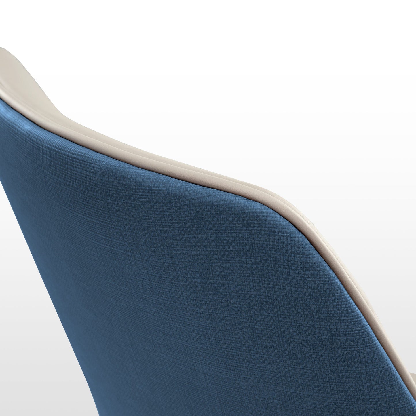 Elegant Two-tone Dining Chairs Set of 2 with Synthetic leather and Smooth edges