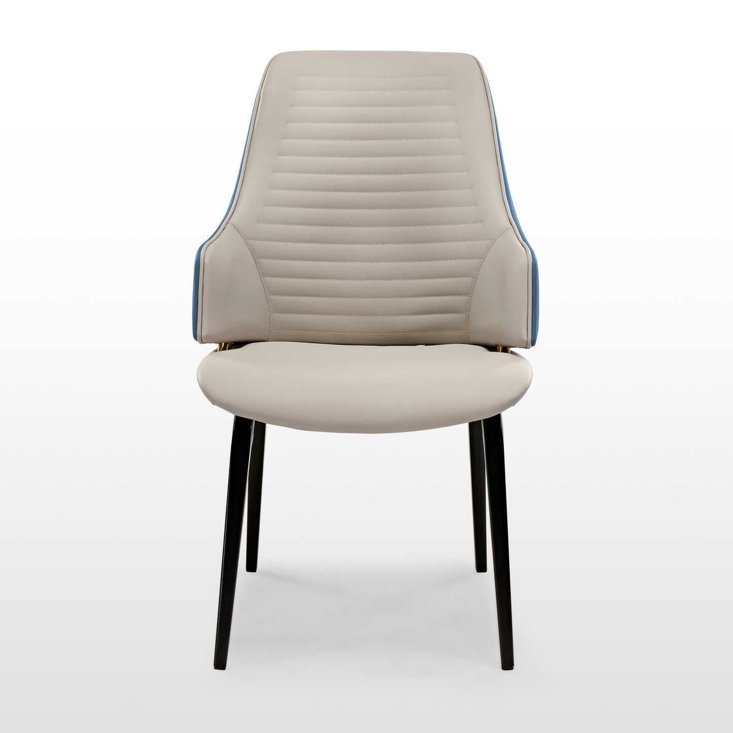 Elegant Two-tone Dining Chairs Set of 2 with Synthetic leather