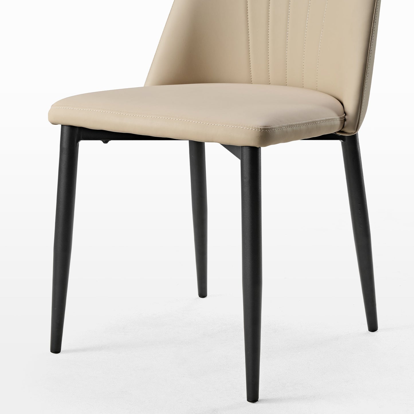 Chester, Upholstered Dining Side Chairs Set of 2, Off-white
