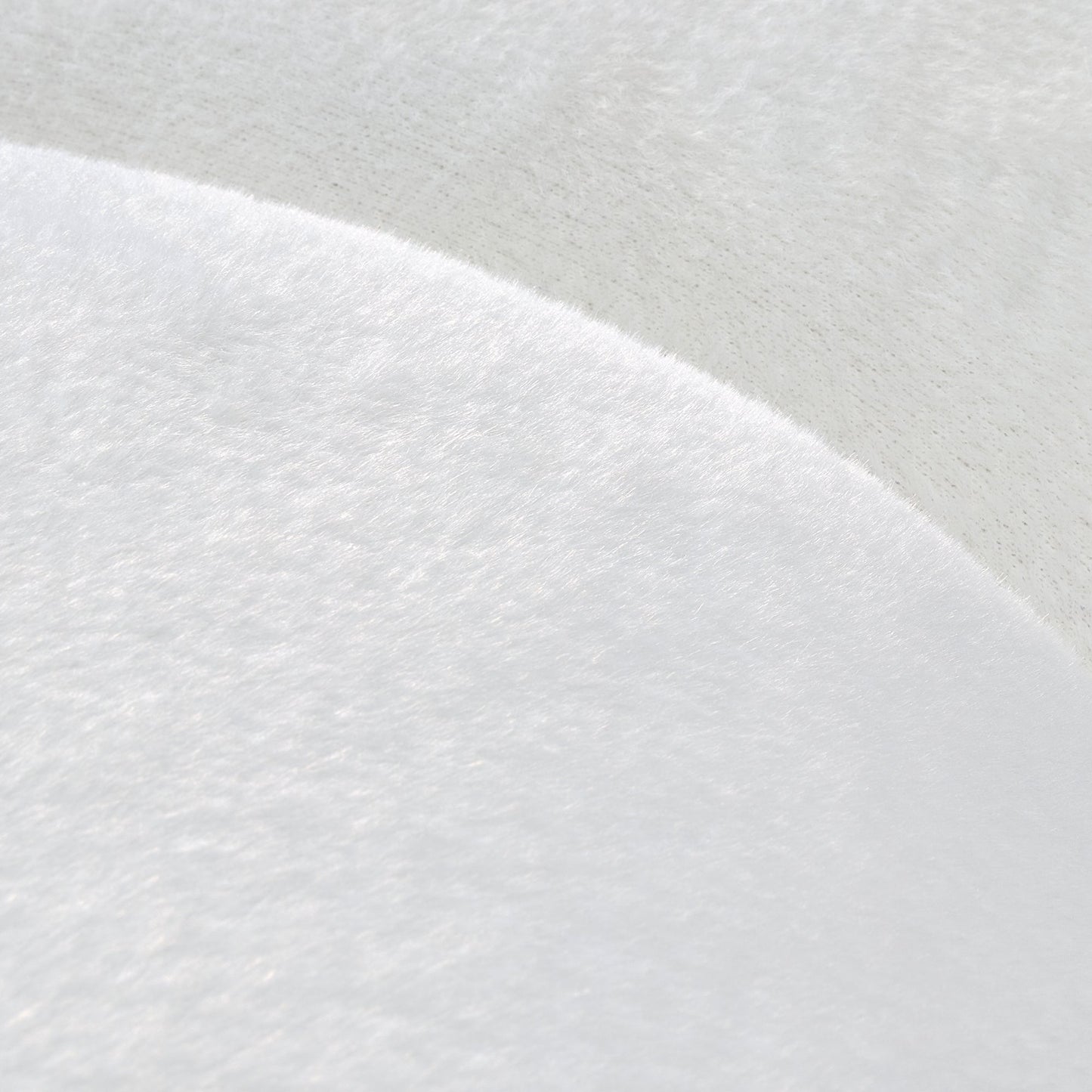 Adele, 141" Modern Curved Sofa Imitated Polar Bear Fabric