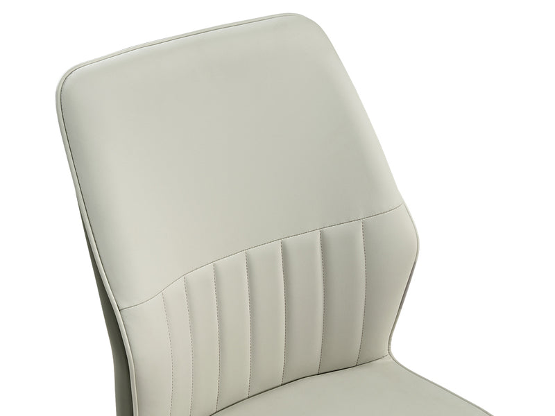 Curved semi-wrapped backrest
