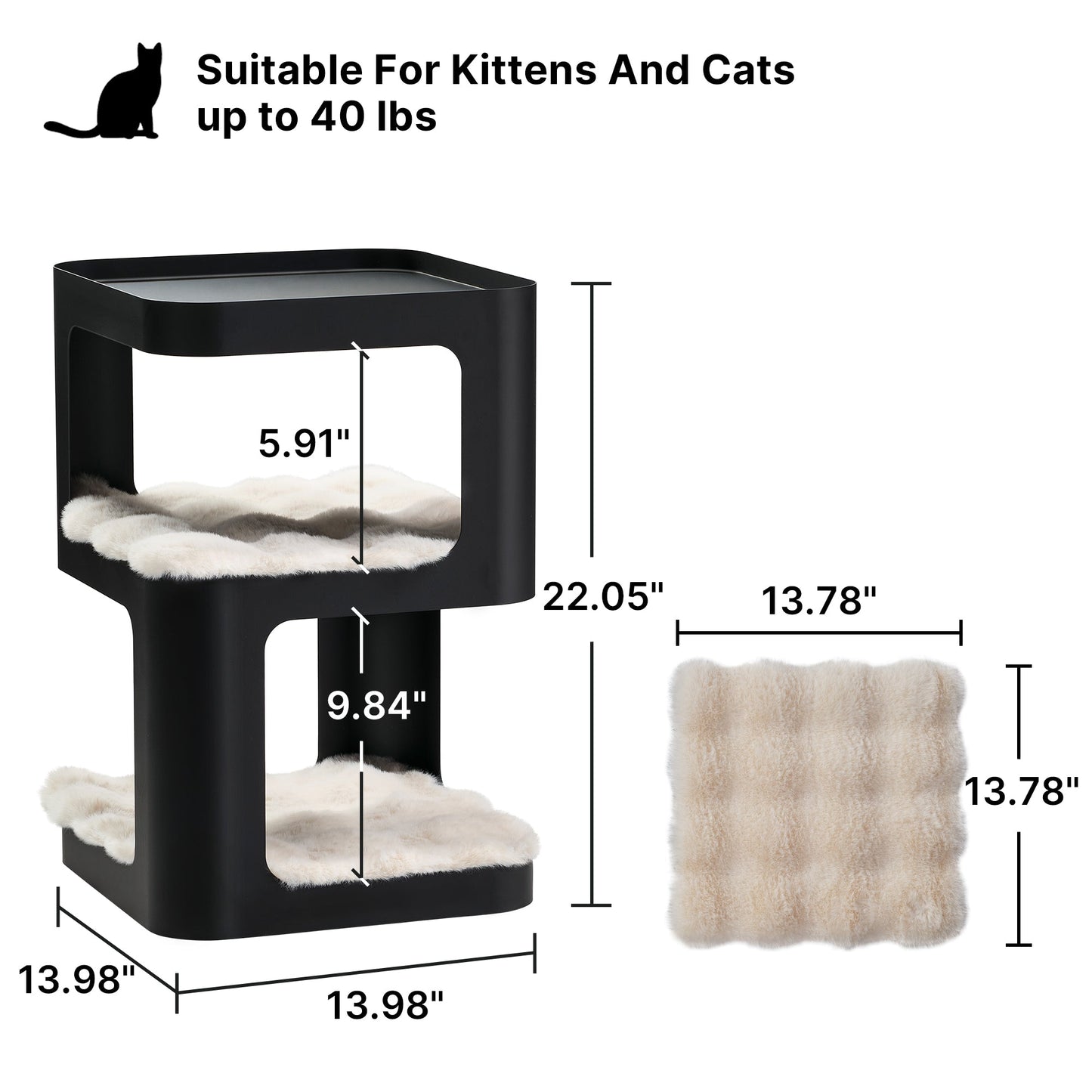 3-Tier Cat Tower & Side Table