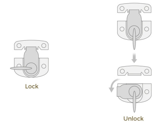 Tabletop Locking Mechanism