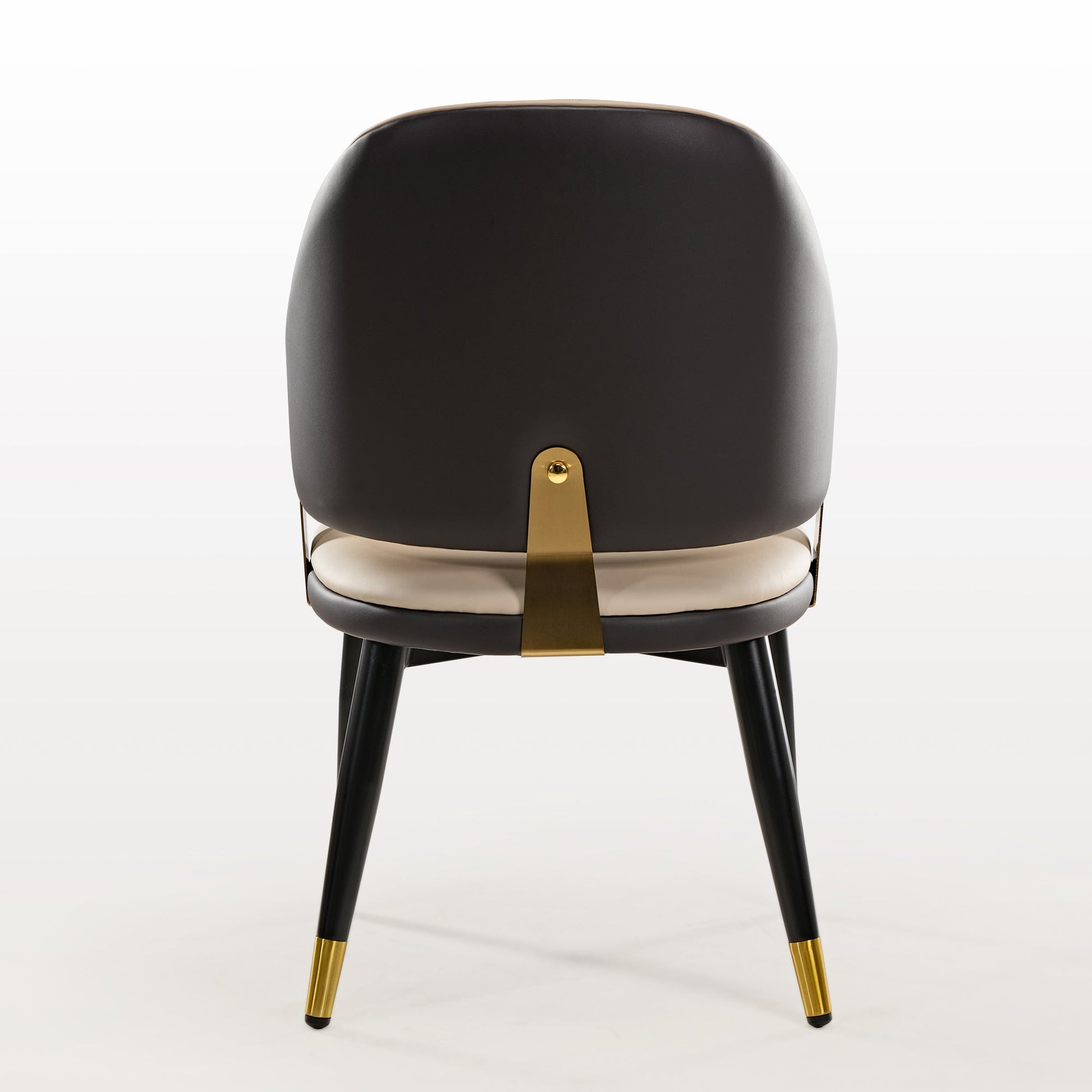 Modern Synthetic Leather Dining Chairs Set of 2  using Synthetic leather back