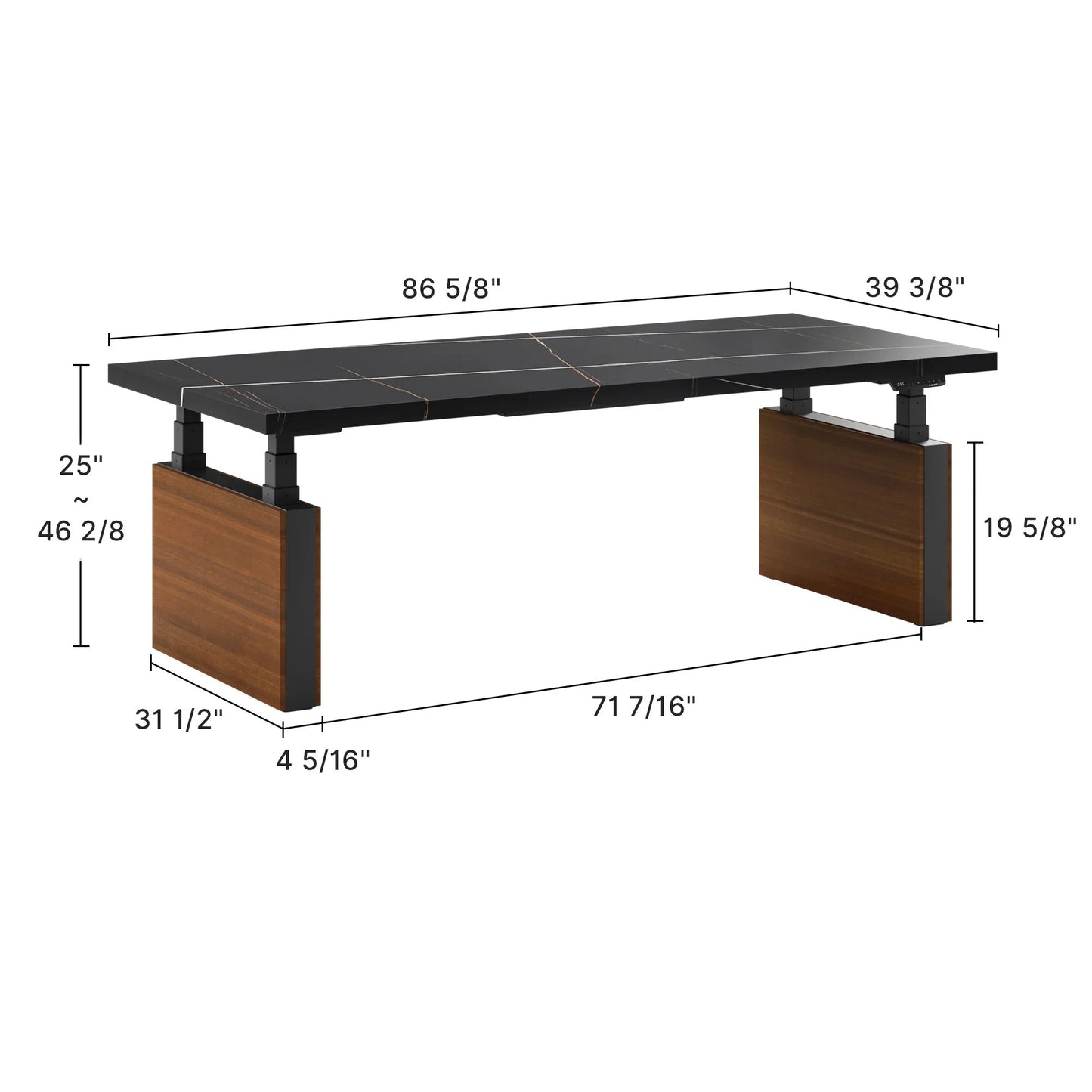 Zen Pro Executive Standing Desk (86"x39")