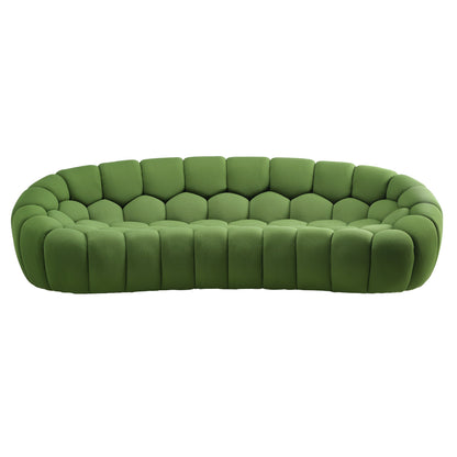 Eureka, Bubble Modern Unique Football Shaped Cotton 3-Seater Sofa