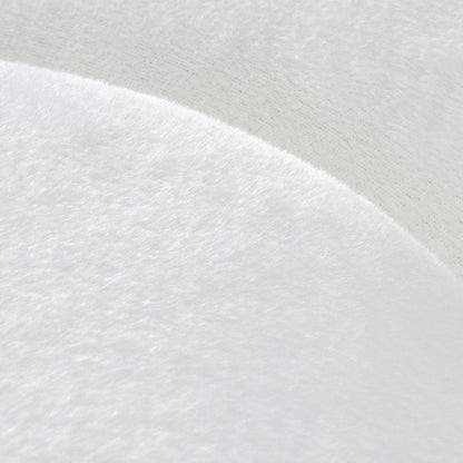 Adele, 141" Modern Curved Sofa Imitated Polar Bear Fabric