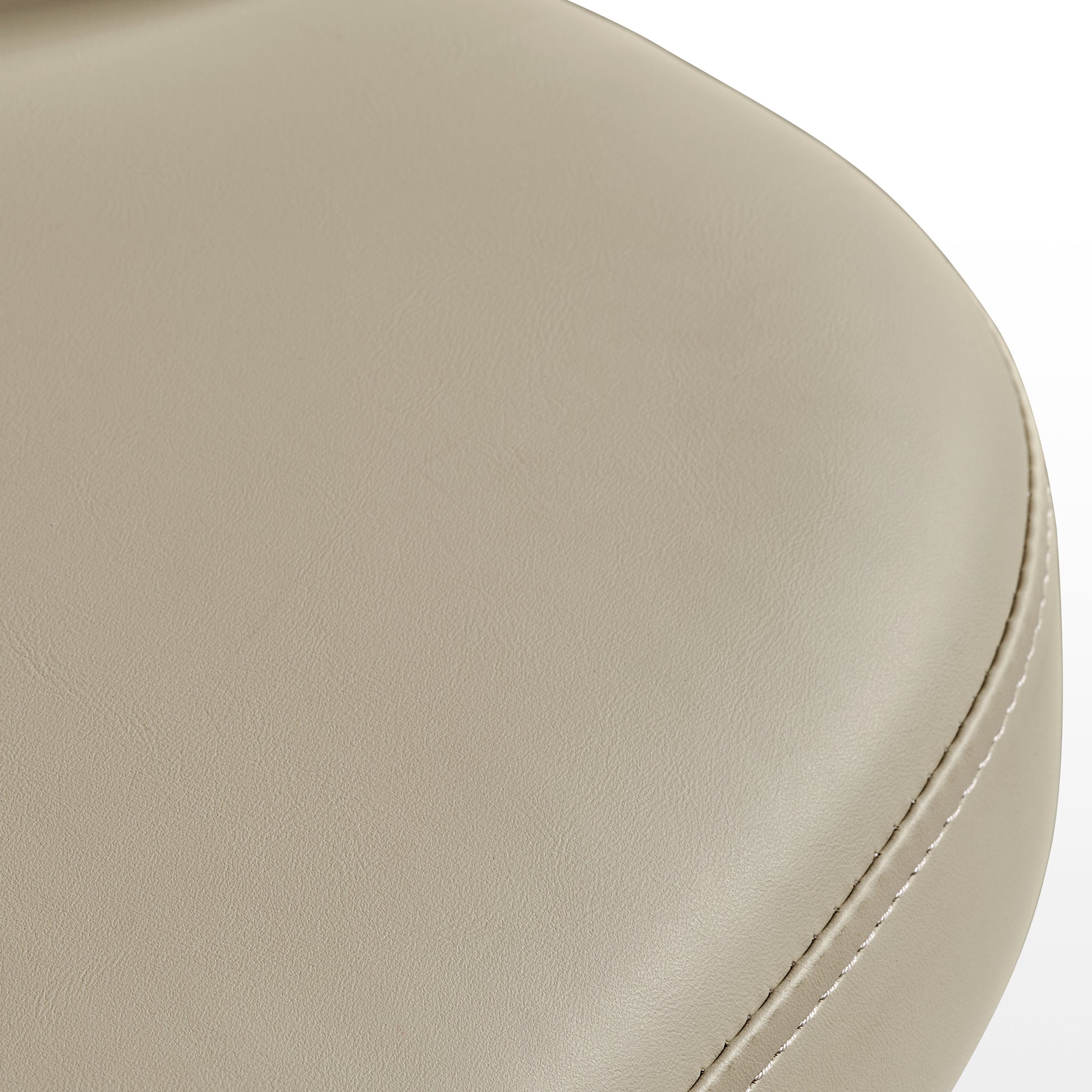 Acalay, Upholstered Dining Arm Chairs Set of 2, Beige Cushion Detail Image