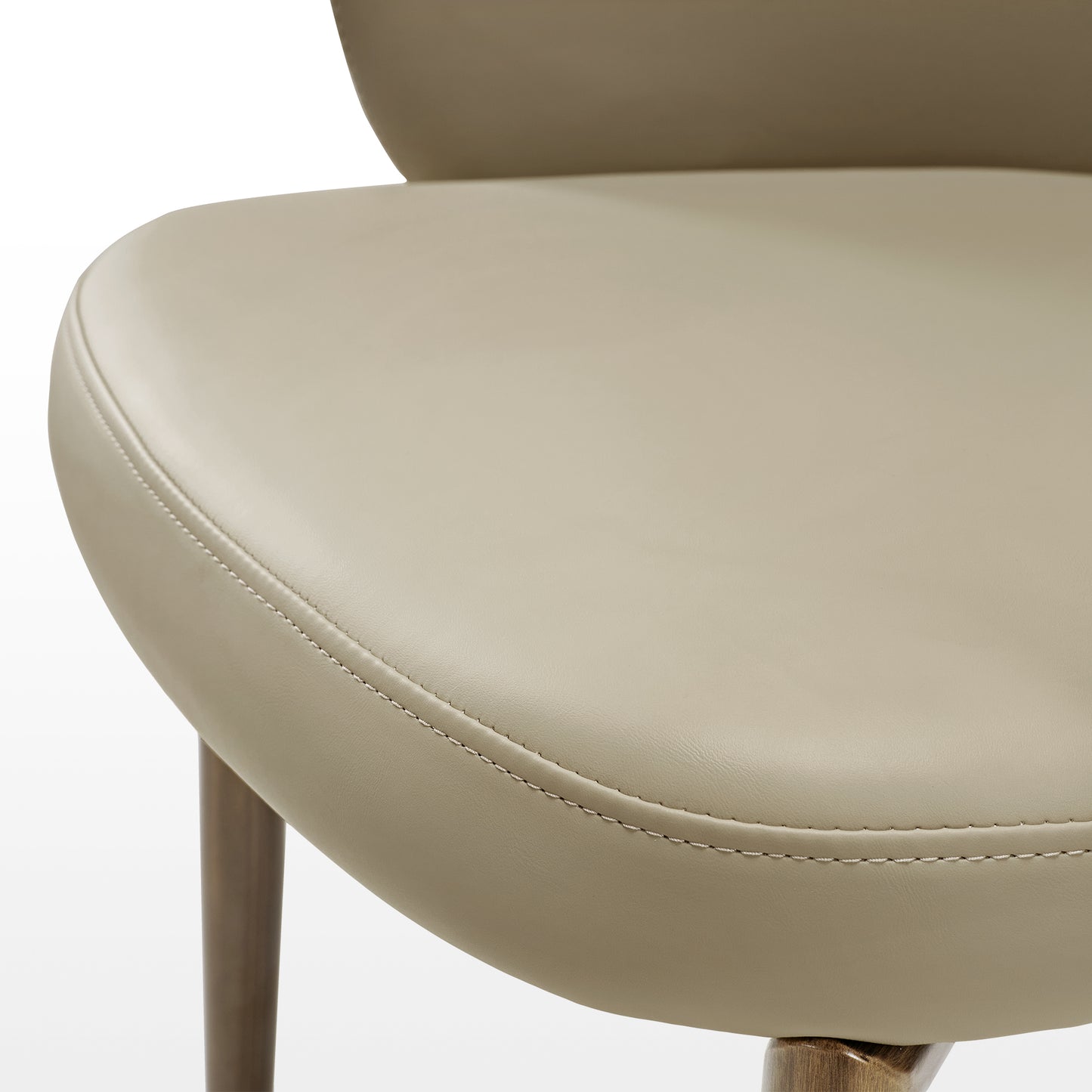 Acalay, Upholstered Dining Arm Chairs Set of 2, Beige Seat Cushion Diagram