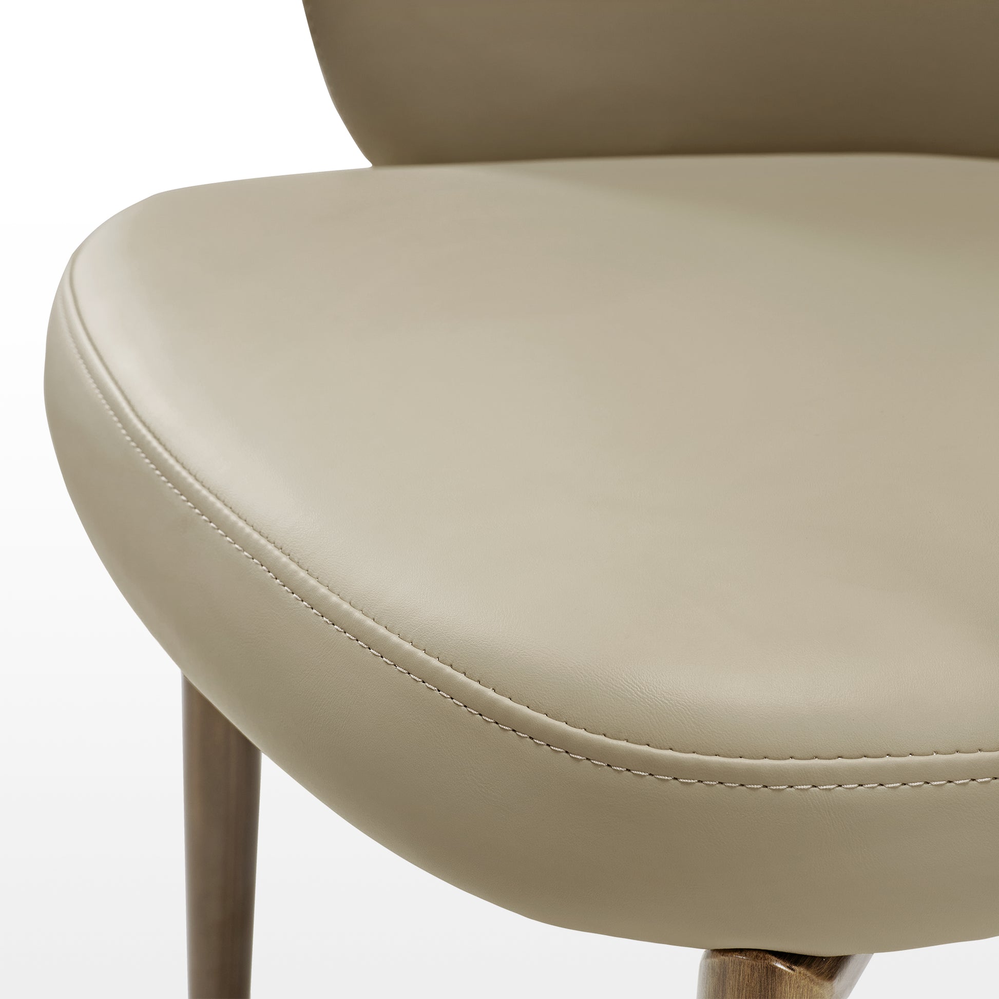 Acalay, Upholstered Dining Arm Chairs Set of 2, Beige Seat Cushion Diagram