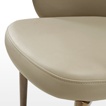 Acalay, Upholstered Dining Arm Chairs Set of 2, Beige Seat Cushion Diagram