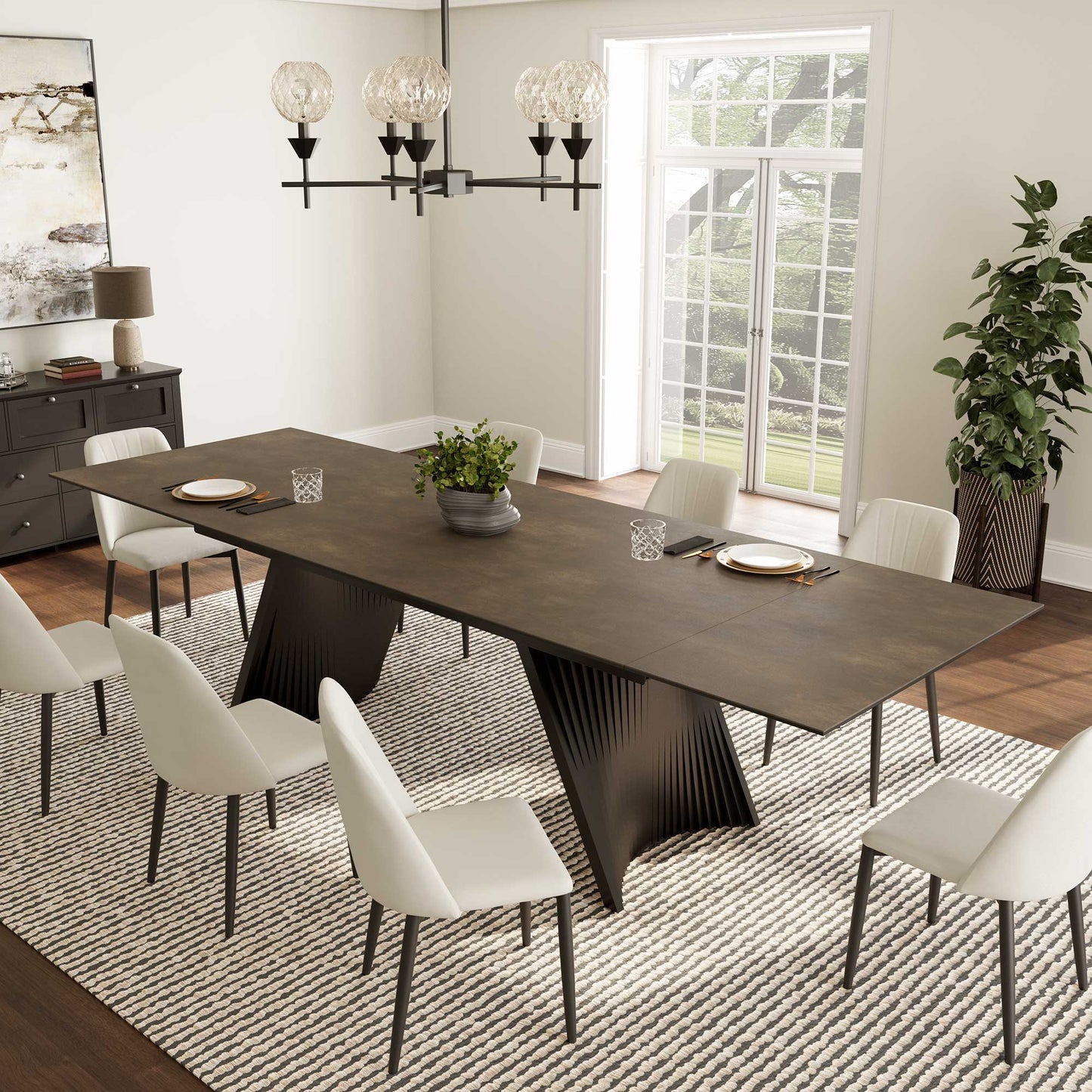 Charlotte, 90"-130" Extendable Dining Table View