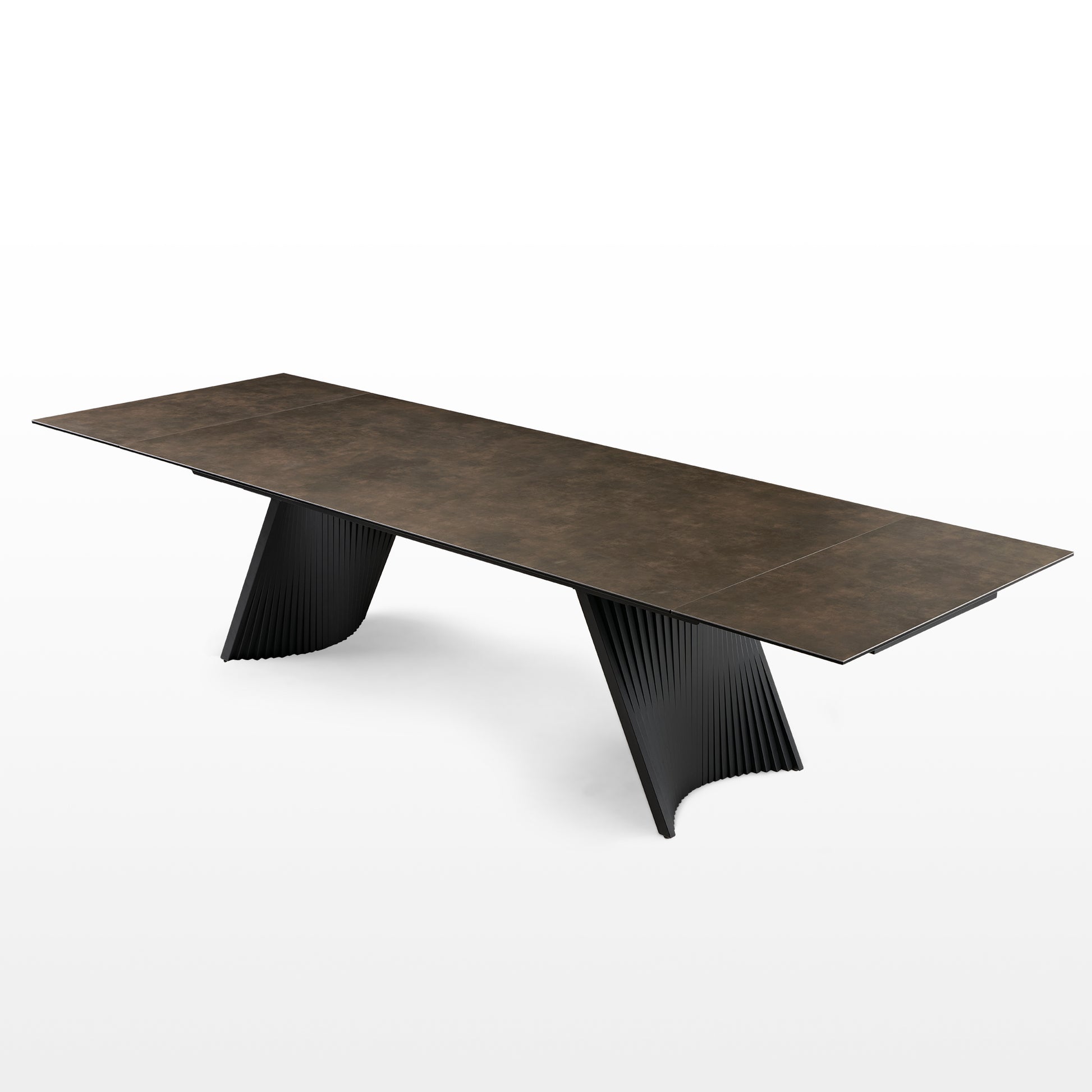 Charlotte, 90“-130” Extendable Dining Table Bird's-eye View