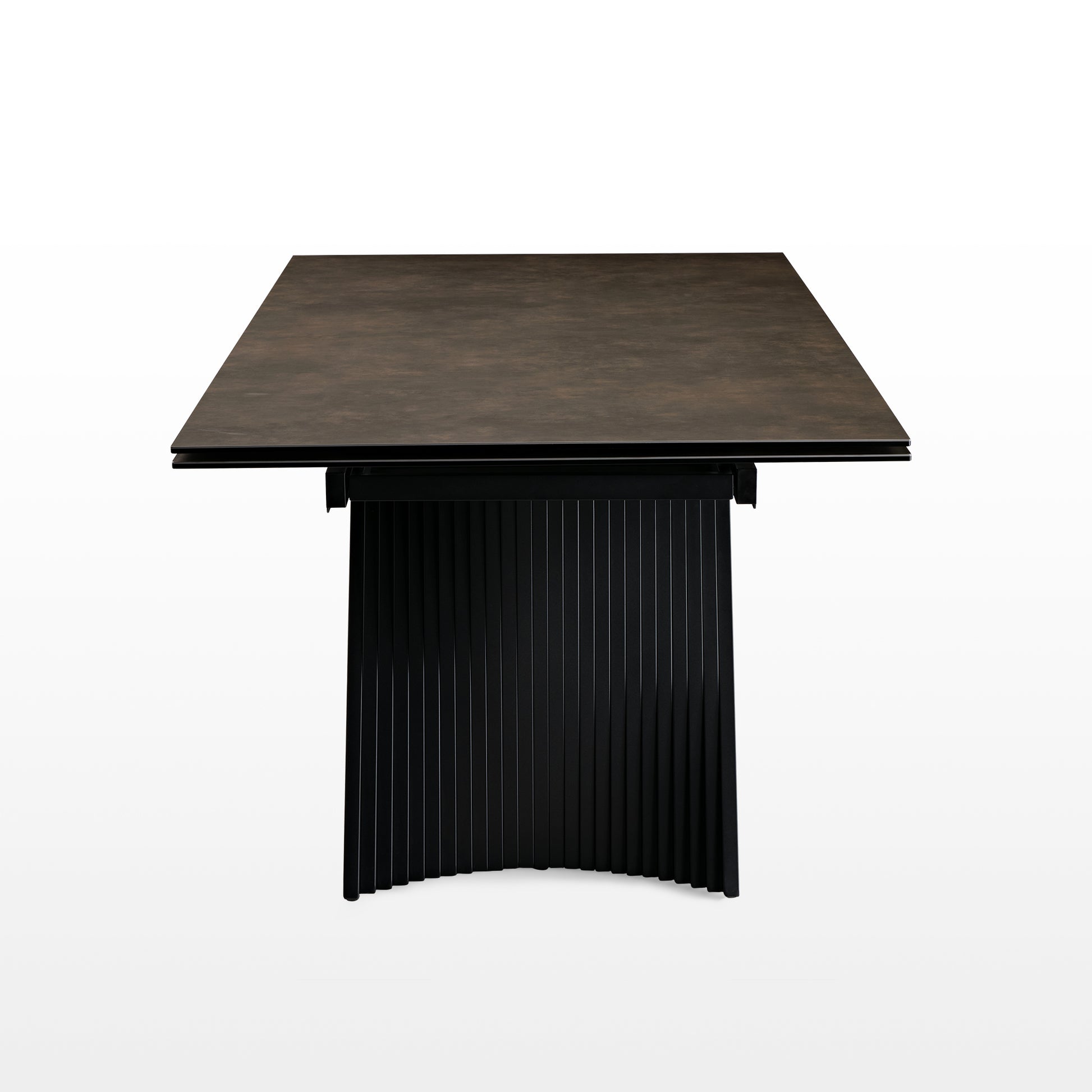 Charlotte, 90“-130” Extendable Dining Table Side View