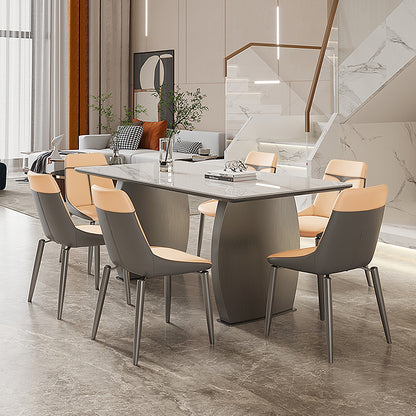 Couture, Upholstered Kitchen Dining Side Chairs Set of 2, Turmeric & Gray_Scene Diagram