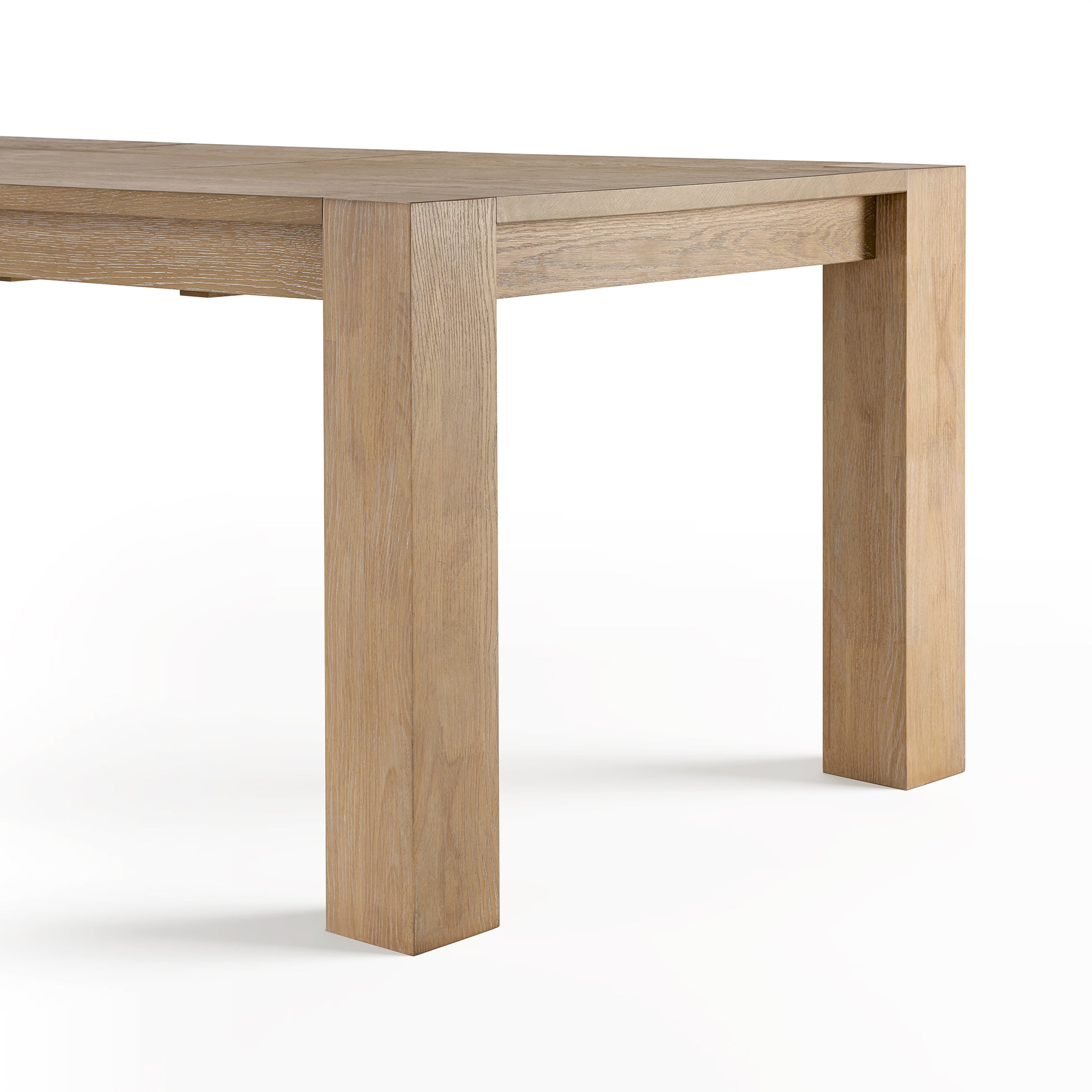 Edora, 70.9"-92.5" Extendable Kitchen Dining Table Table Leg Diagram