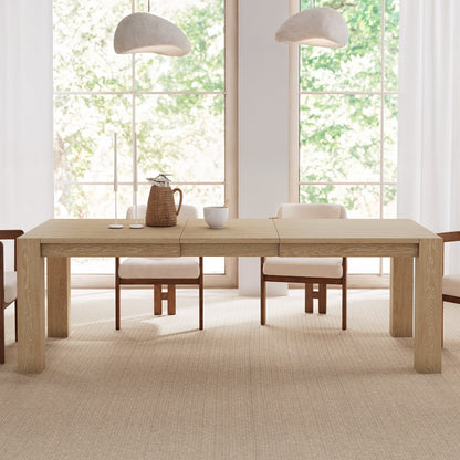 Edora, 70.9"-92.5" Extendable Kitchen Dining Table Scene Diagram