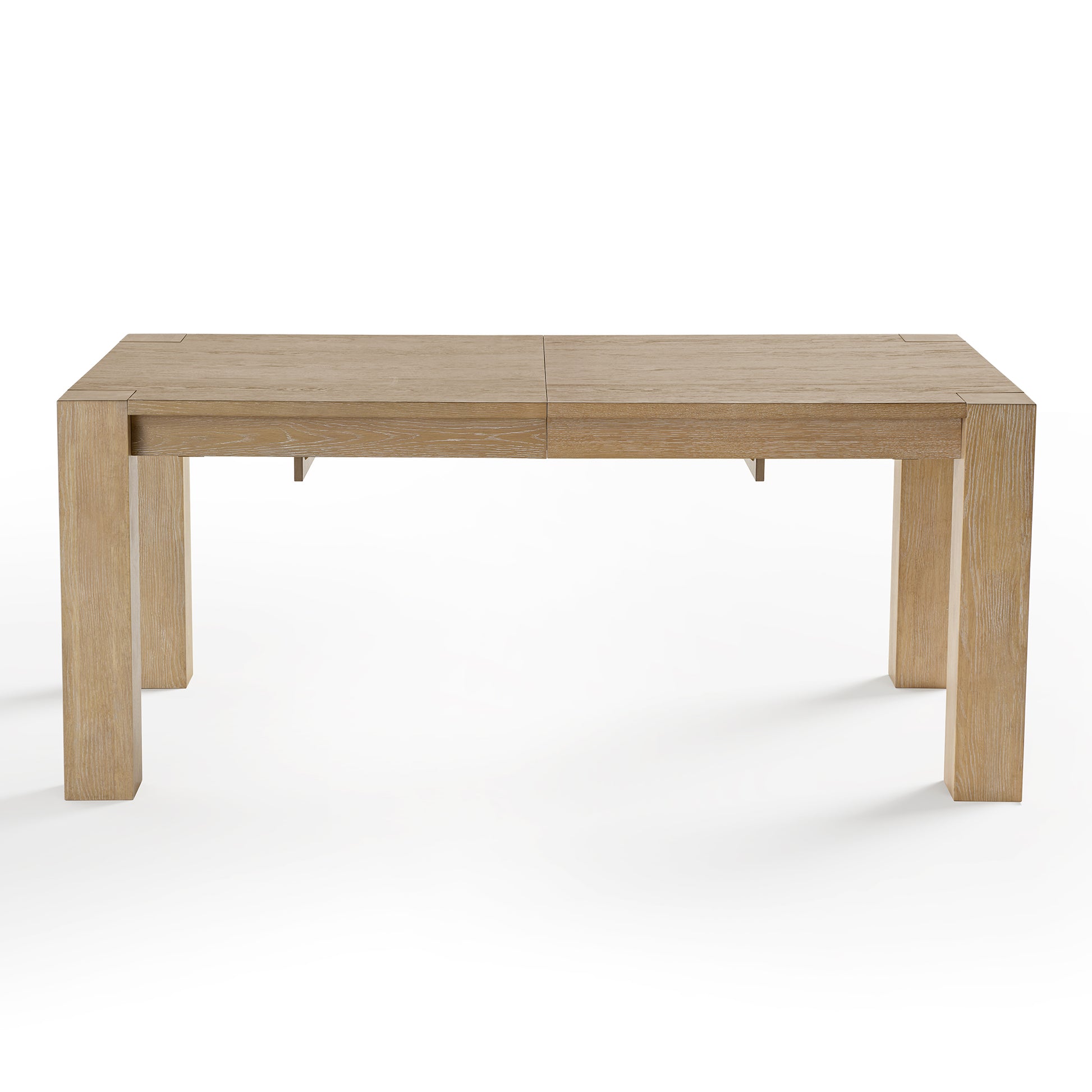 Edora, 70.9"-92.5" Extendable Kitchen Dining Table White Background Image