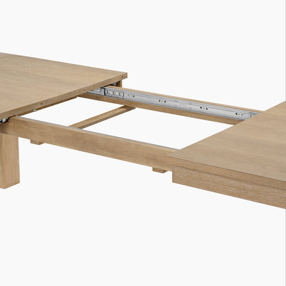 Edora, 70.9"-92.5" Extendable Kitchen Dining Table Functional Diagram