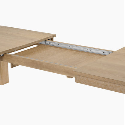 Edora, 70.9"-92.5" Extendable Kitchen Dining Table Functional Diagram