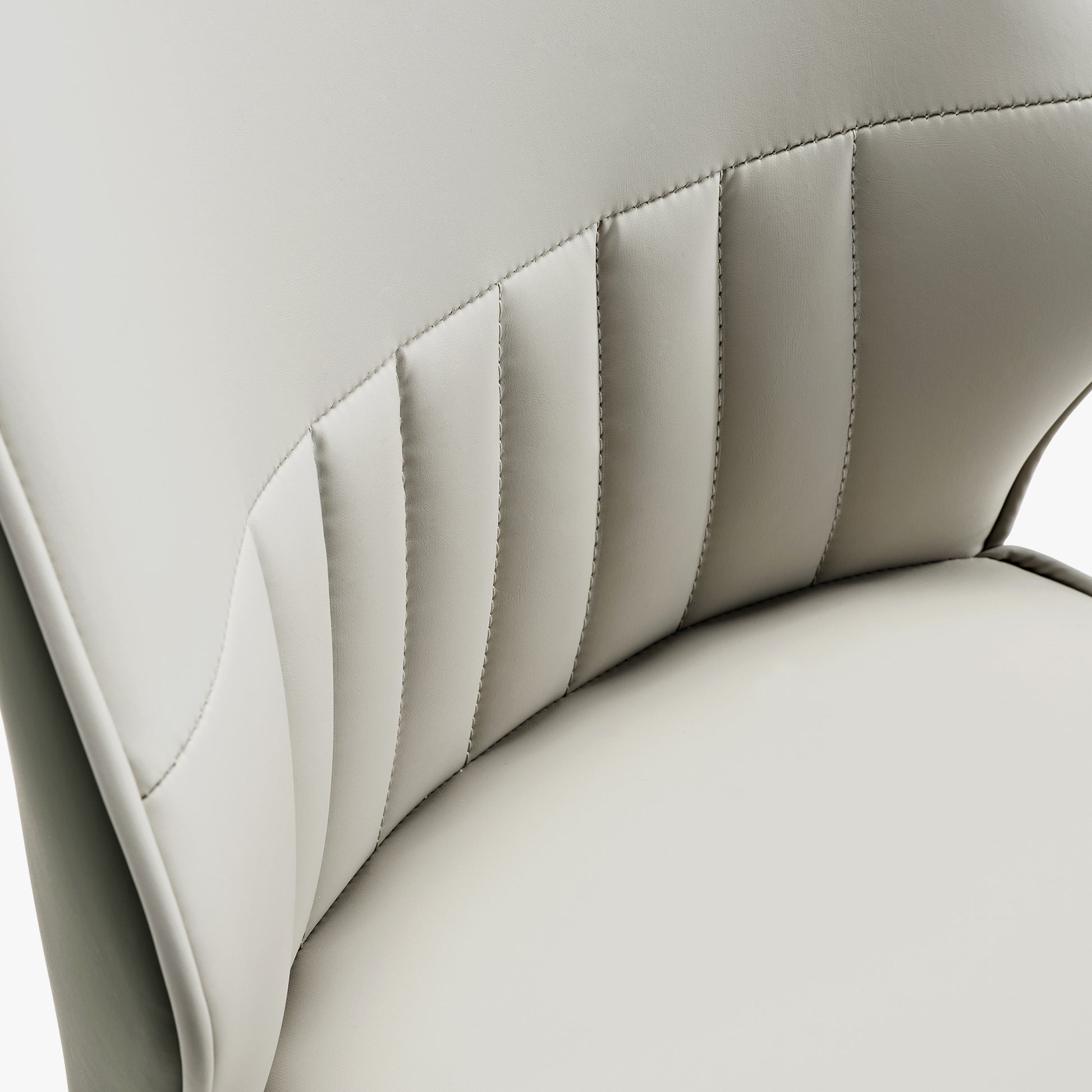 Ember, Upholstered Dining Side Chair Set of 2, Gray & Bottle Green Seat Cushion Diagram