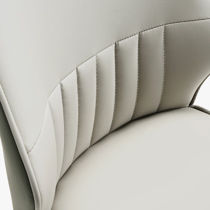 Ember, Upholstered Dining Side Chair Set of 2, Gray & Bottle Green Seat Cushion Diagram