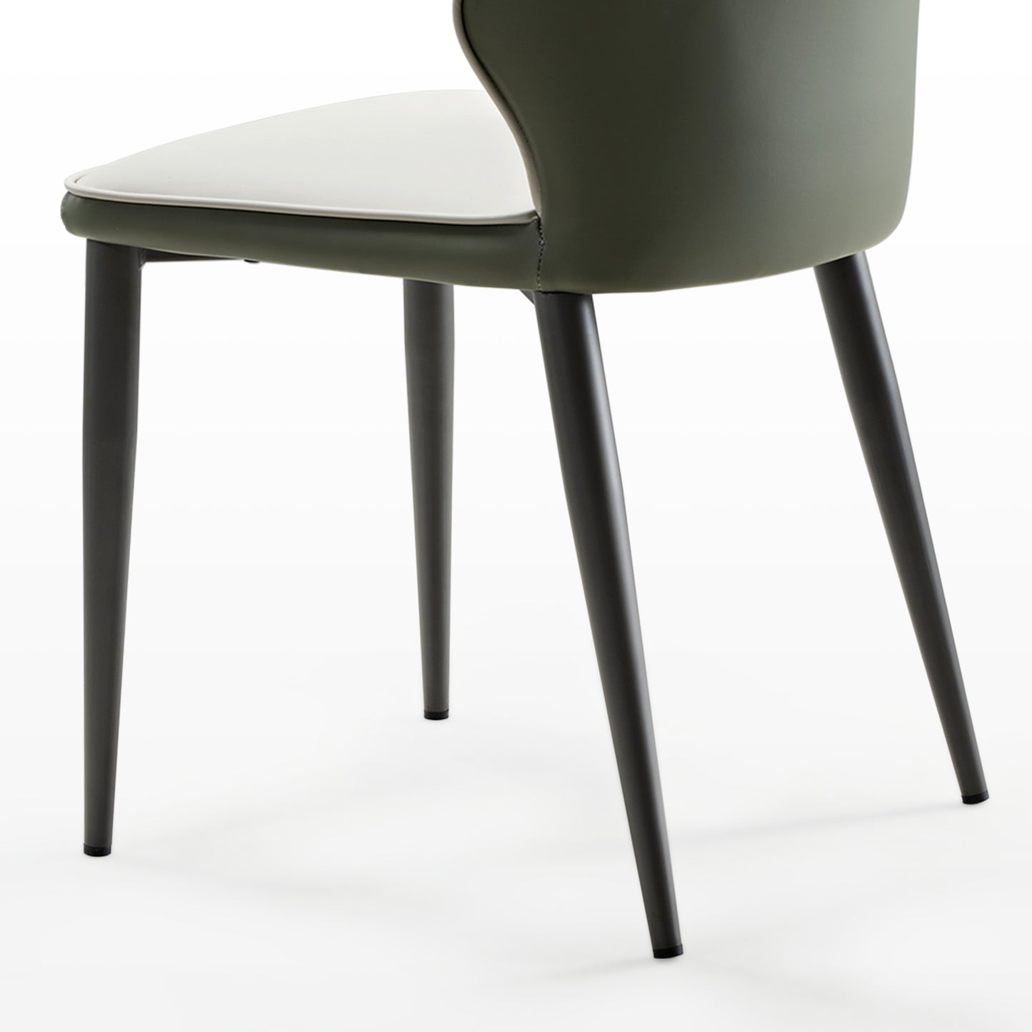 Ember, Upholstered Dining Side Chair Set of 2, Gray & Bottle Green Chair Leg Diagram