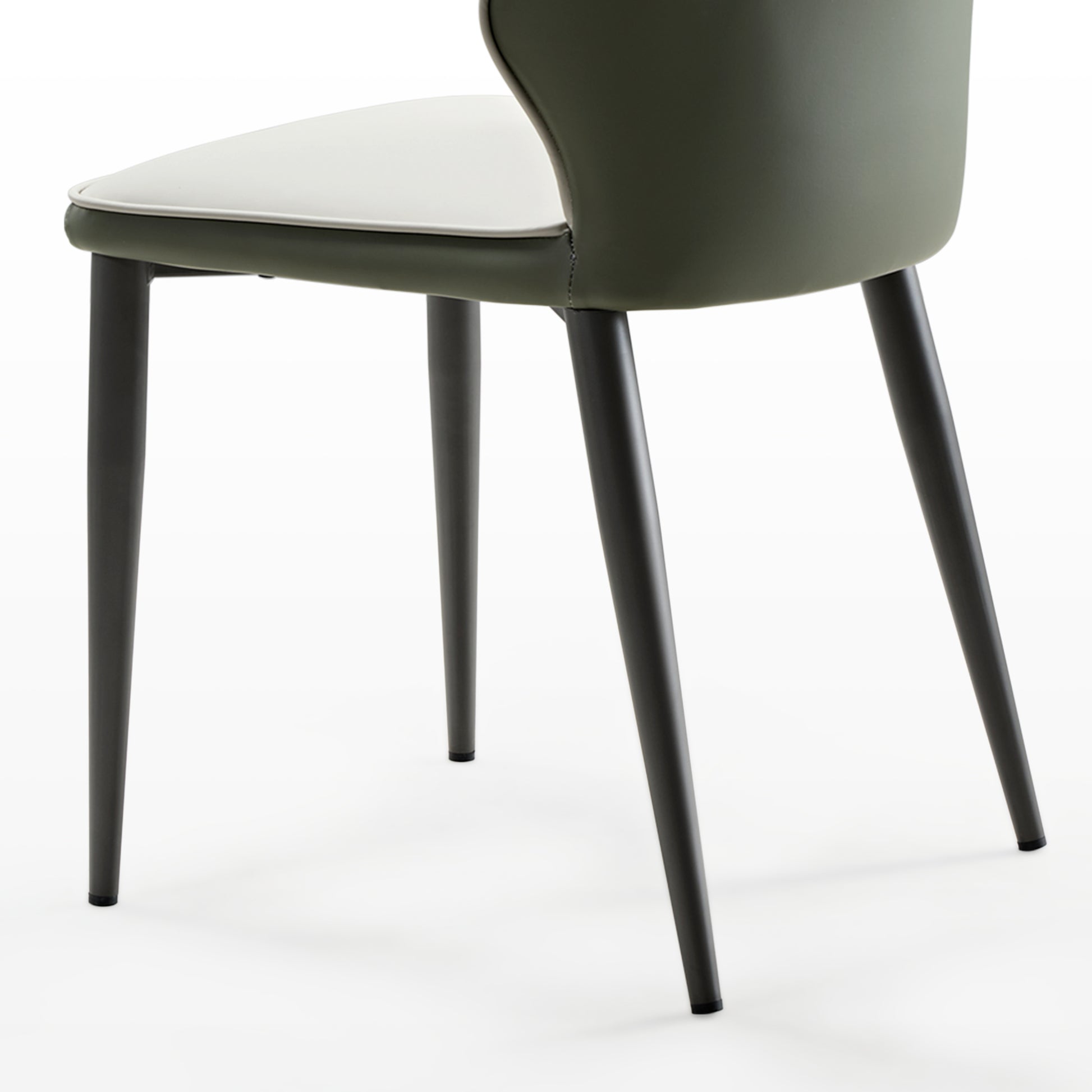Ember, Upholstered Dining Side Chair Set of 2, Gray & Bottle Green Chair Leg Diagram
