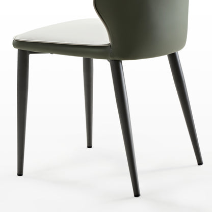 Ember, Upholstered Dining Side Chair Set of 2, Gray & Bottle Green Chair Leg Diagram