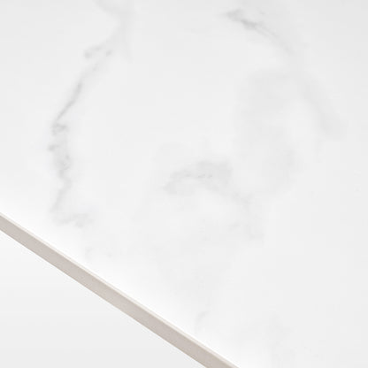 Evelyn, 70"-102" Extendable Kitchen Dining Table with Slate, White_Desktop Detail Image