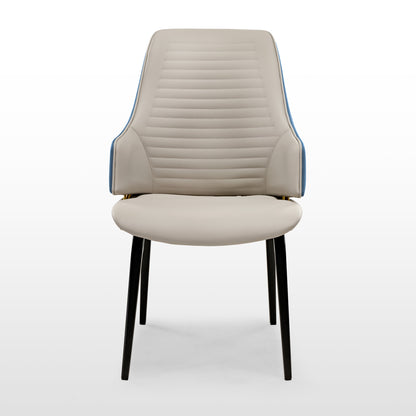 Juliet, Kitchen Dining Arm Chairs Set of 2, Blue_White Background Image