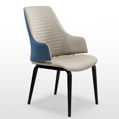 Juliet, Kitchen Dining Arm Chairs Set of 2, Blue_White Background Image