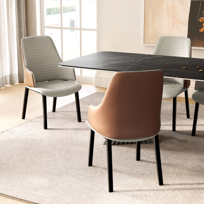 Juliet, Kitchen Dining Arm Chairs Set of 2, Brown_Scene Diagram