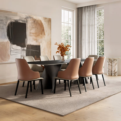 Juliet, Kitchen Dining Arm Chairs Set of 2, Brown_Scene Diagram