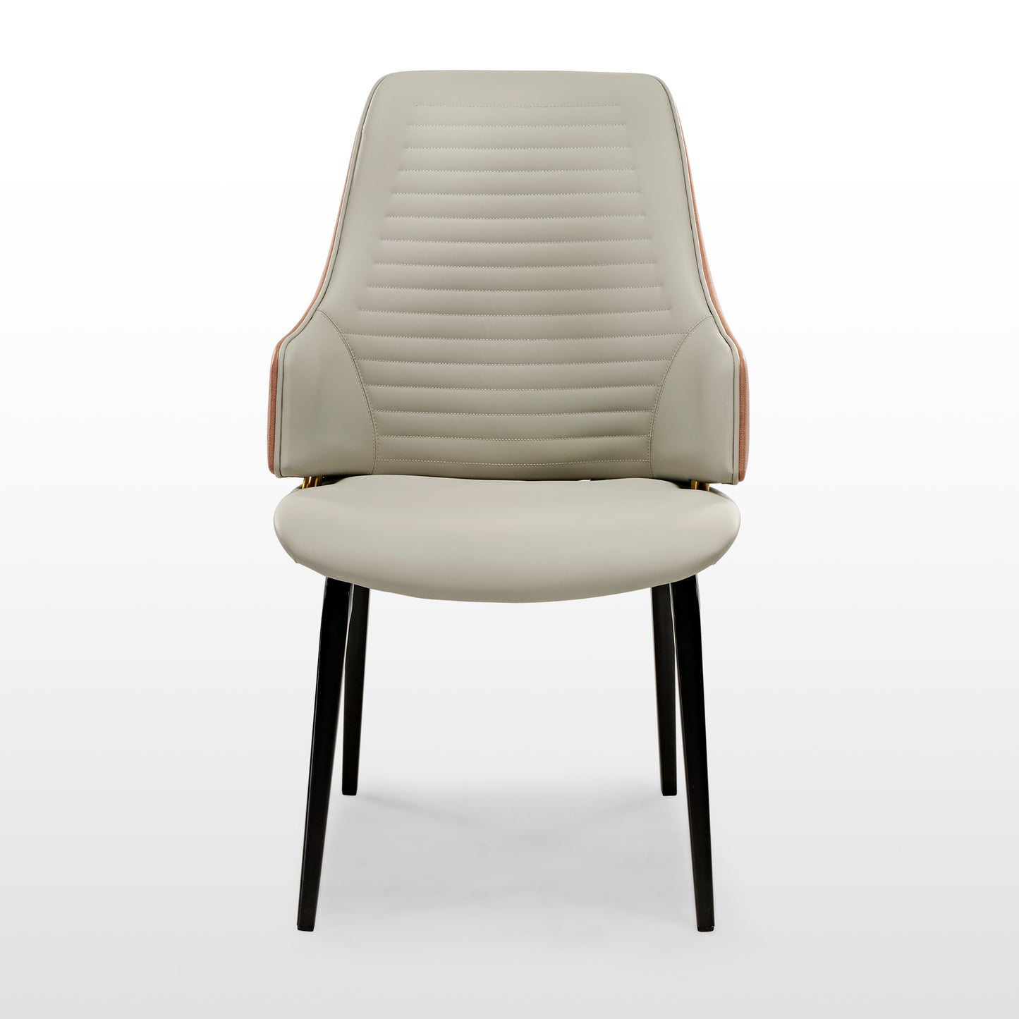 Juliet, Kitchen Dining Arm Chairs Set of 2, Brown_White Background Image