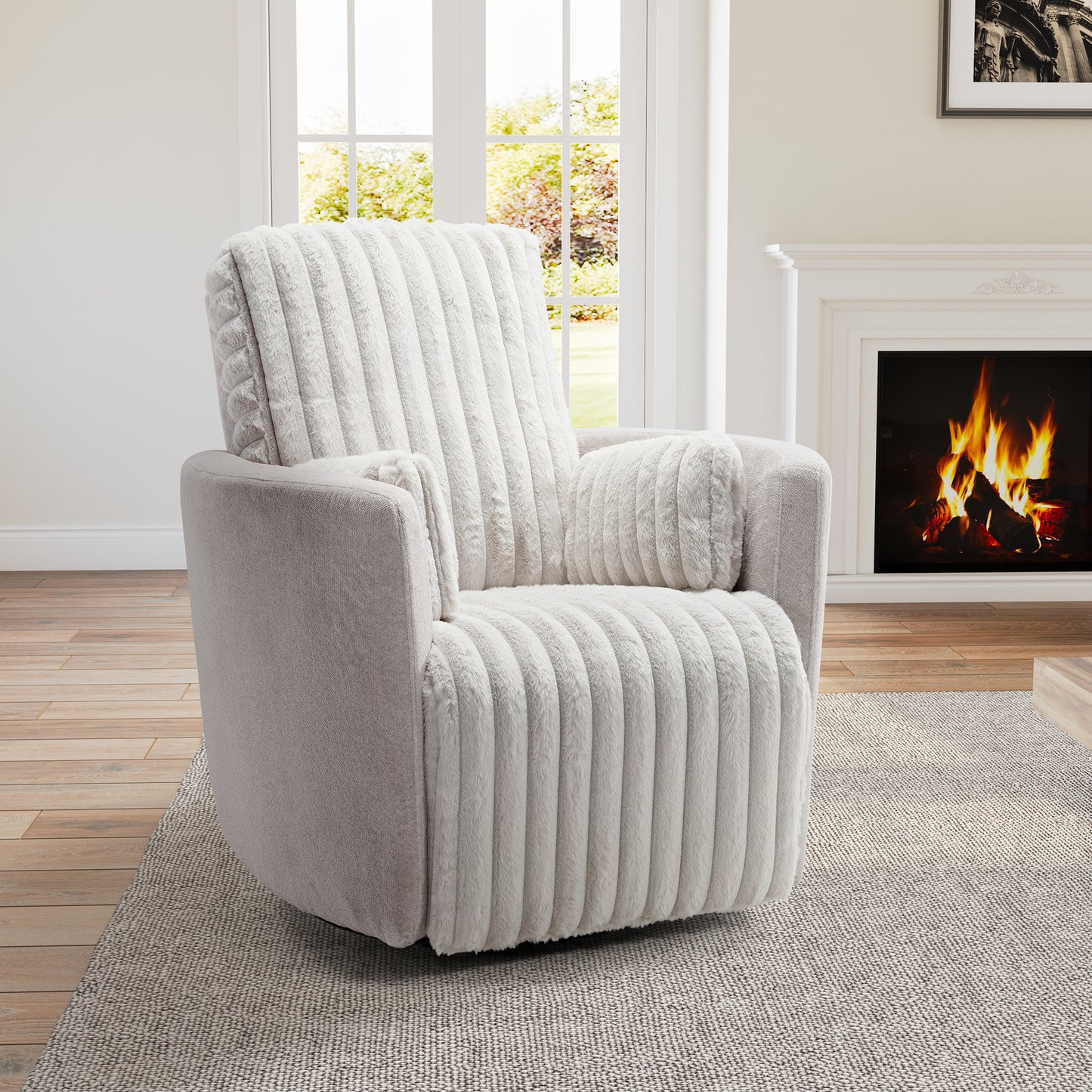 Lucia Swivel Rocking Manual Recliner_View