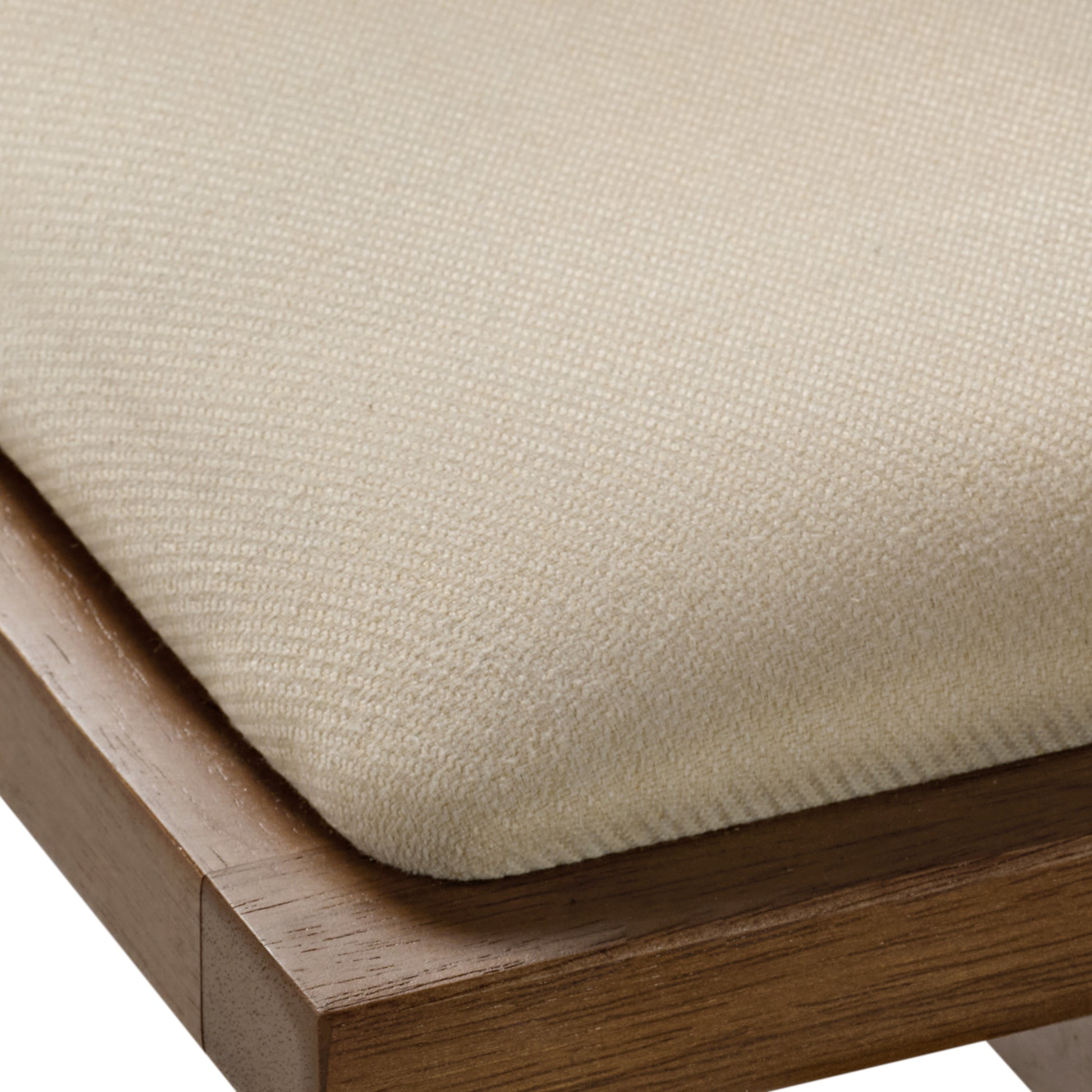 Mila Rattan Dining Chairs Set of 2, Walnut/Black Seat Cushion Diagram