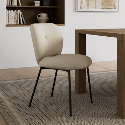 Sage, Upholstered Kitchen Dining Side Chairs, Set of 2_Scene Diagram