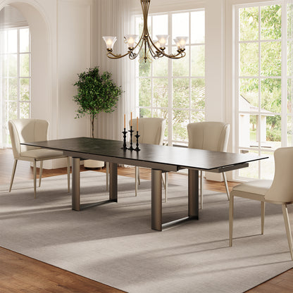 Savoy, 78"-118" Extendable Dining Table Scene Diagram