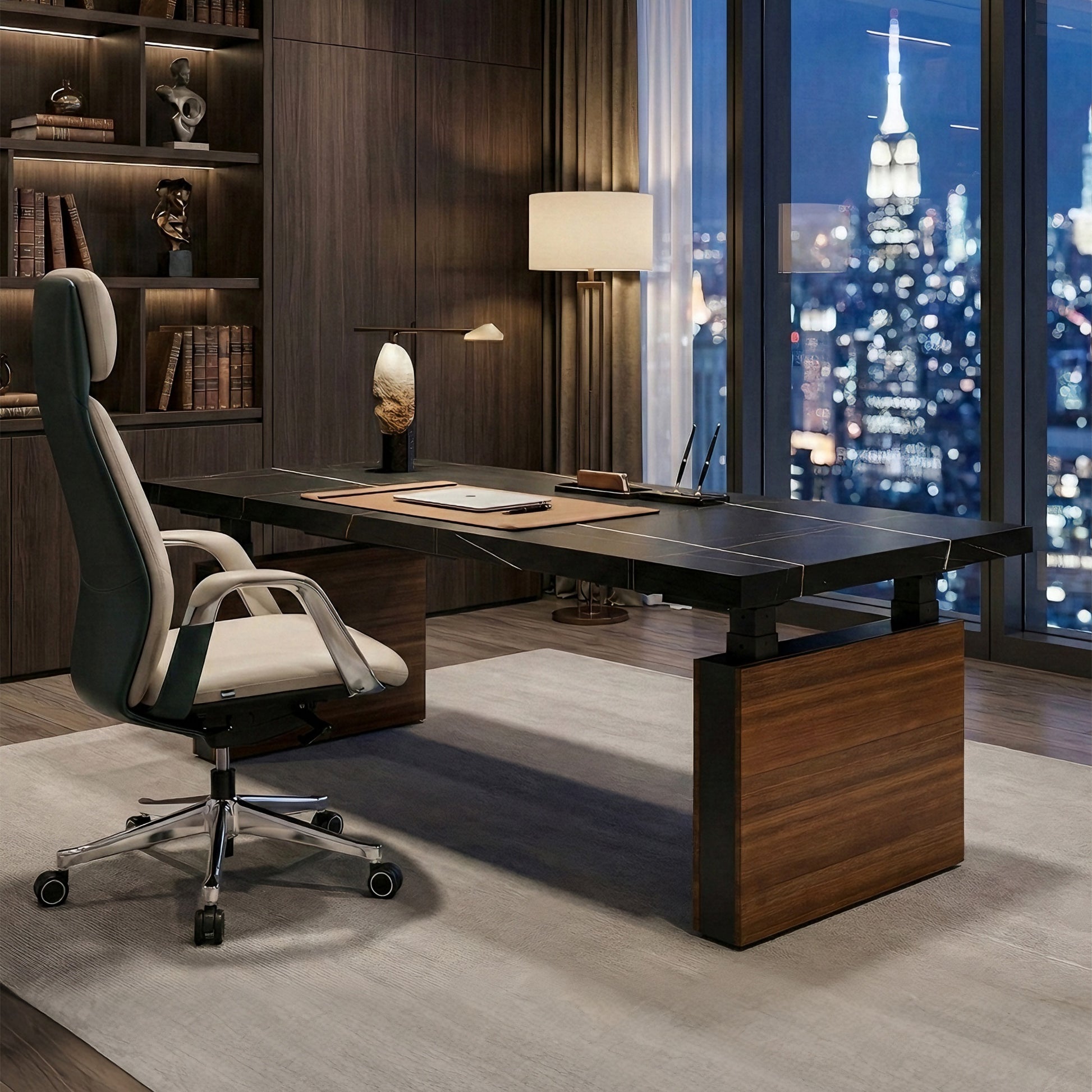 Zen Pro Executive Standing Desk (86"x39")_Scene Diagram