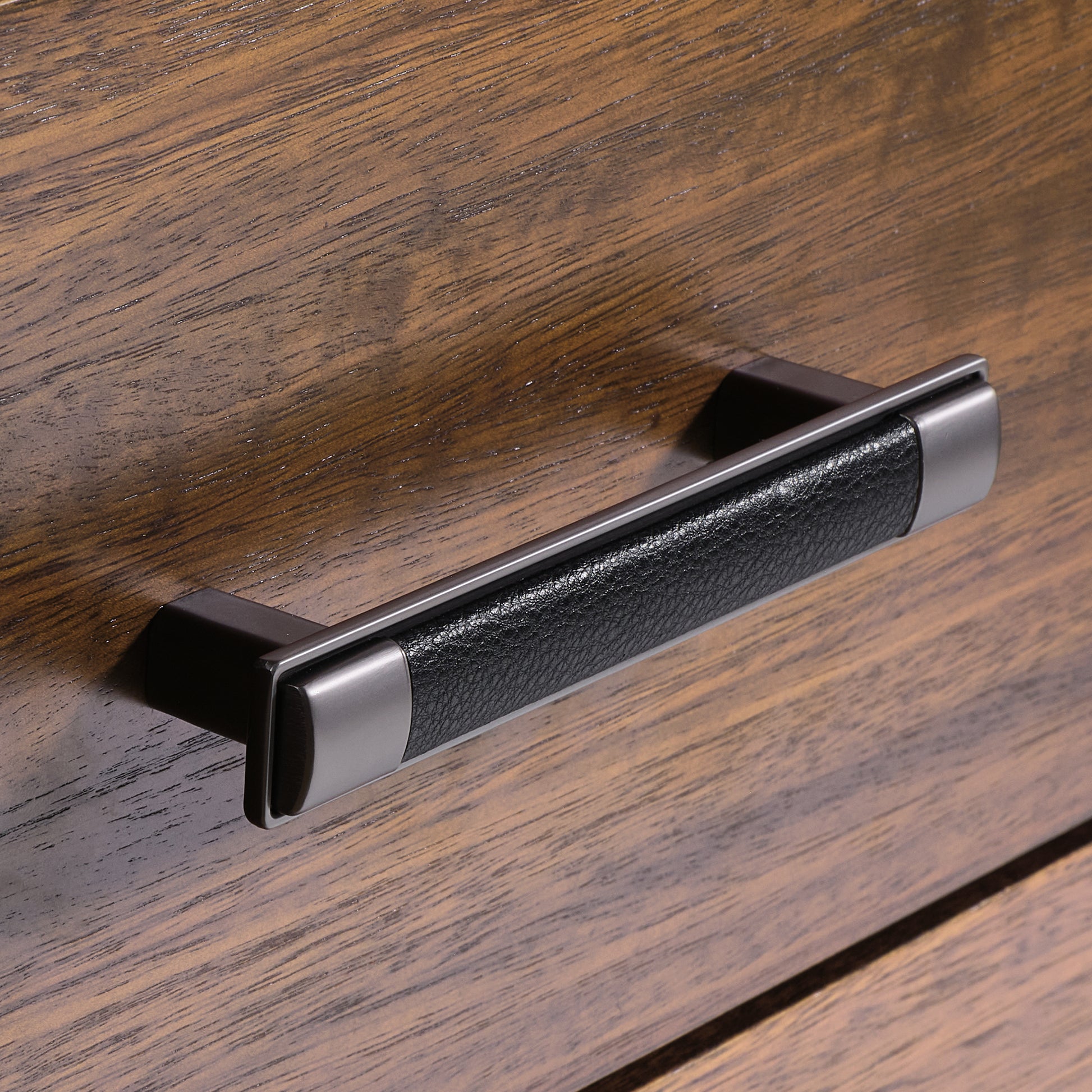 Eureka Ergonomic_Costco next member_Zen Pro Executive height adjustable Desk 86x39 With Cabinets leather