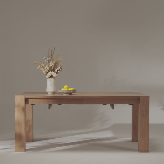 Edora, 70.9"-92.5" Extendable Kitchen Dining Table Video